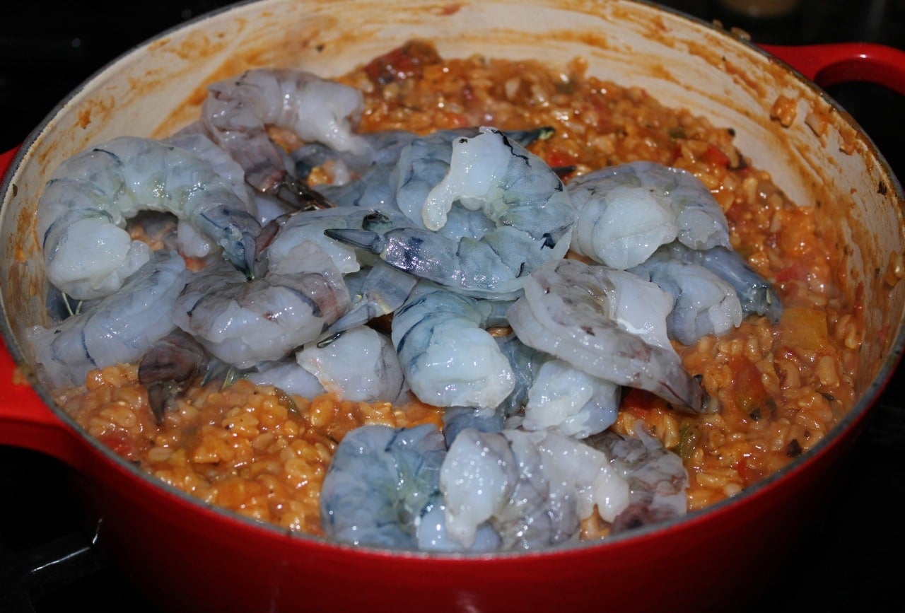brown-rice-jambalaya-with-shrimp-chicken-sausage-and-bell-peppers-step-5