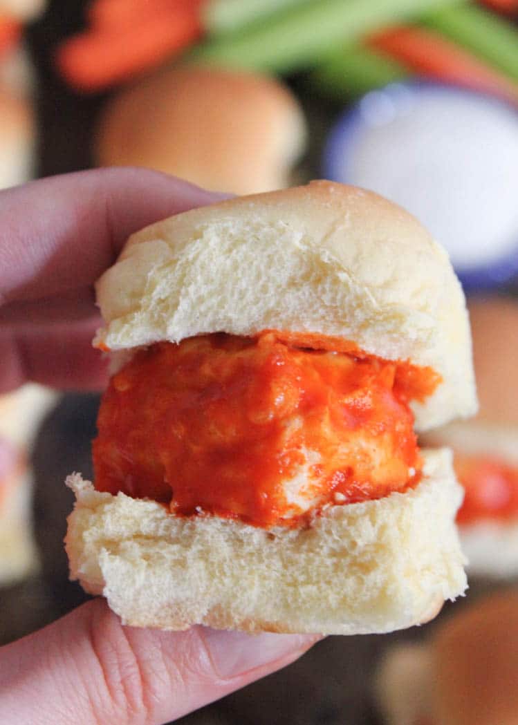 cheesy-buffalo-chicken-meatball-sliders-4
