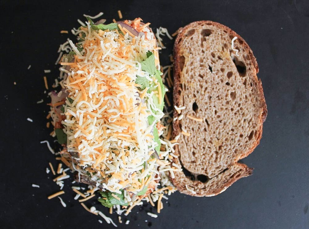 Barbecue-Chicken-Grilled-Cheese-with-Avocado-Cilantro-and-Red-Onion-step-8