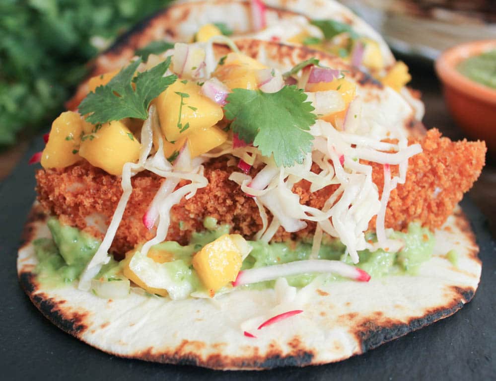 Crispy-Baked-Tilapia-Tacos-with-Mango-Salsa-and-avocado-salsa-verde-5