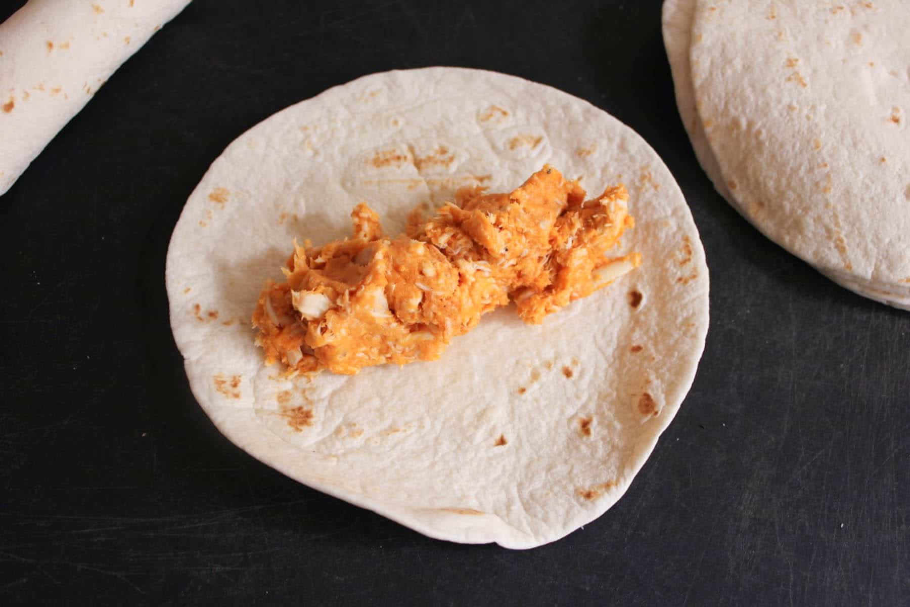 thanksgiving-leftovers-turkey-sweet-potato-taquitos-jalapeno-cranberry-salsa-step-3