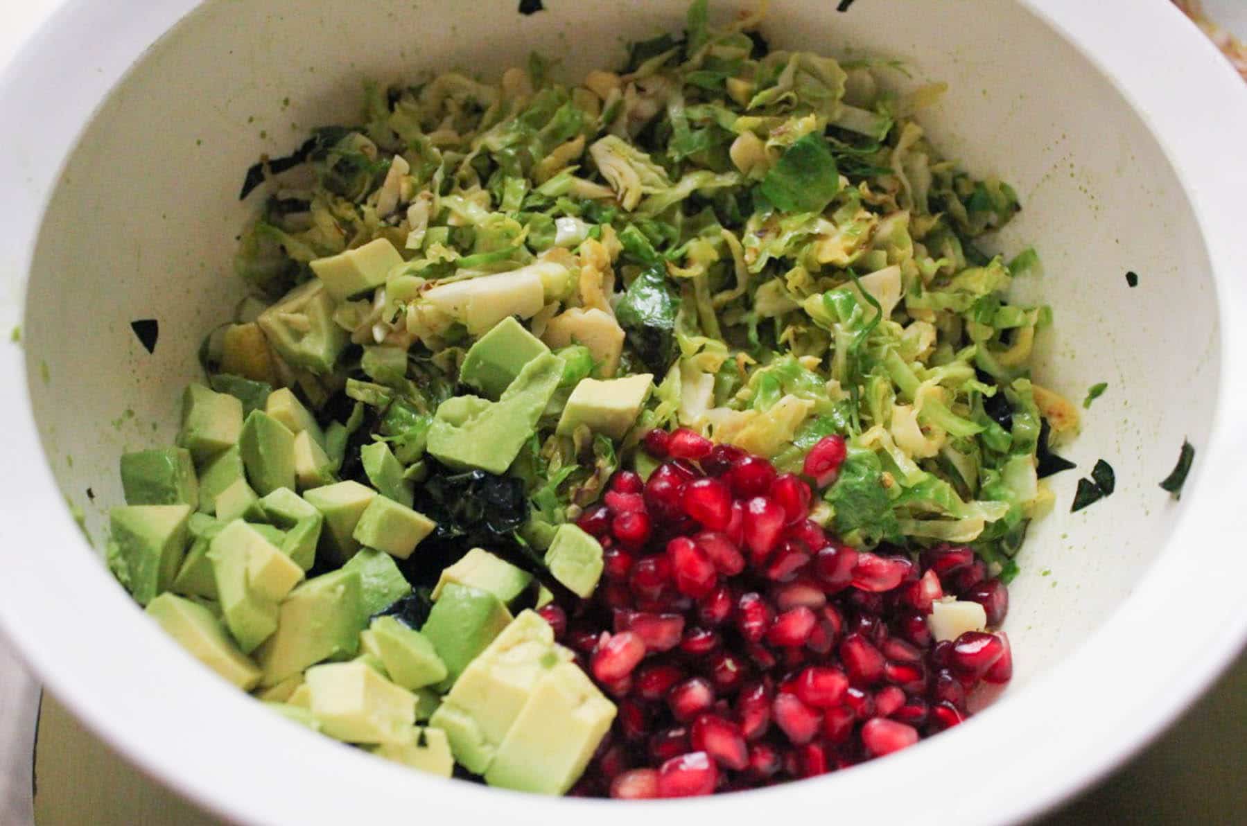 massaged-kale-and-shaved-brussels-sprouts-salad-with-pomegranate-and-avocado-step-5
