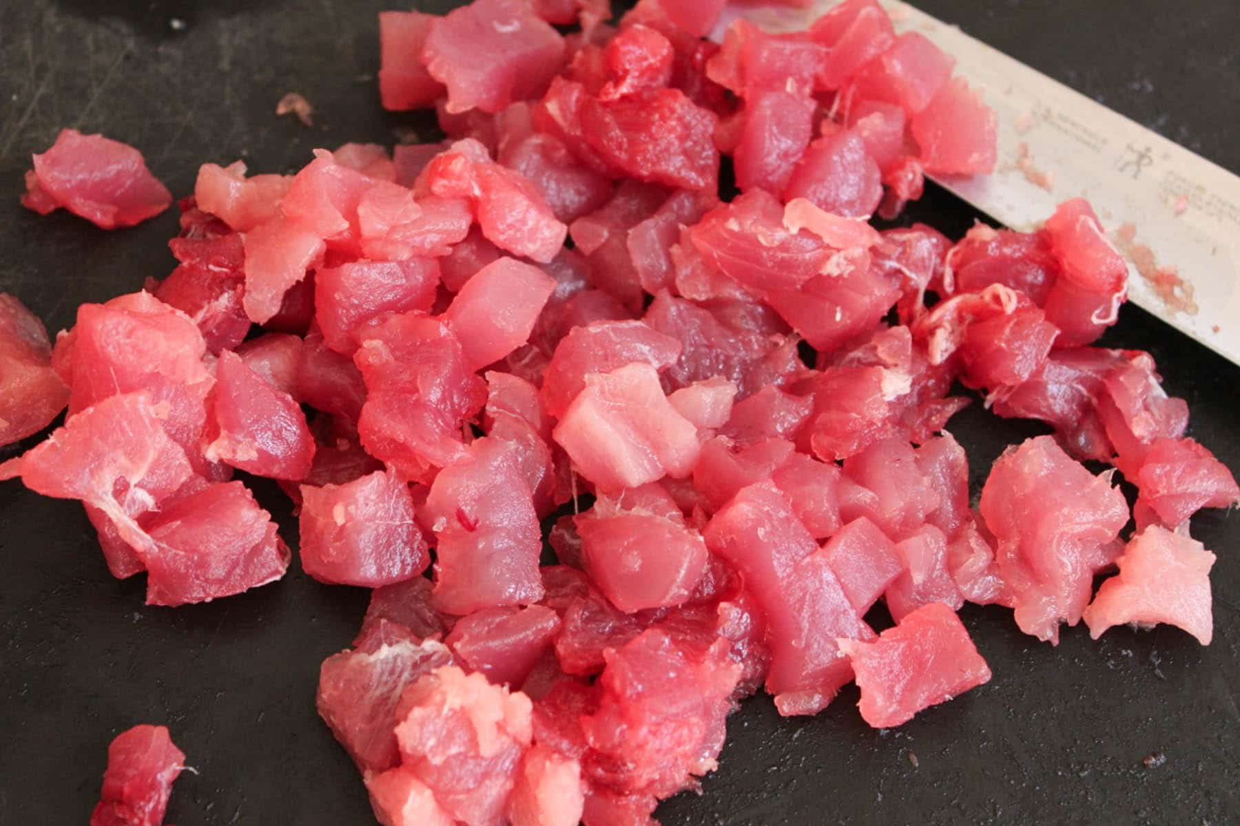 Ahi-Nachos-with-pickled-red-onion-wasabi-crema-step-2