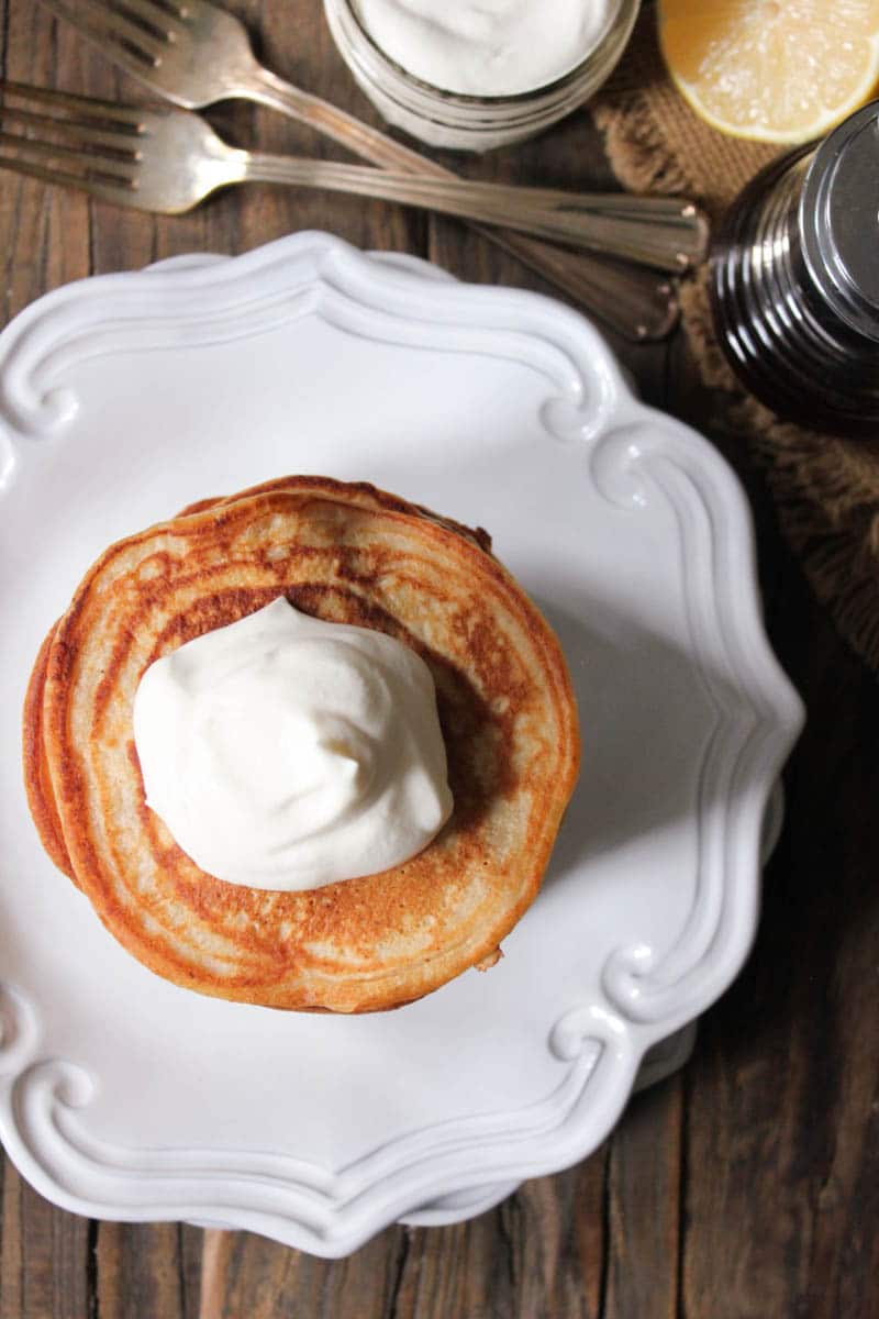 Cinnamon-Ricotta-Pancakes-with-Maple-Bourbon-Whipped-Cream-3