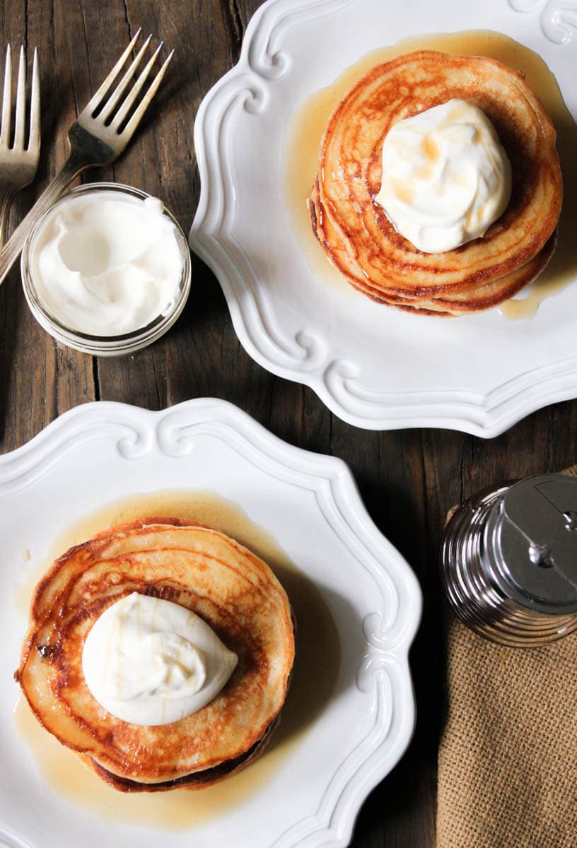Cinnamon-Ricotta-Pancakes-with-Maple-Bourbon-Whipped-Cream-6