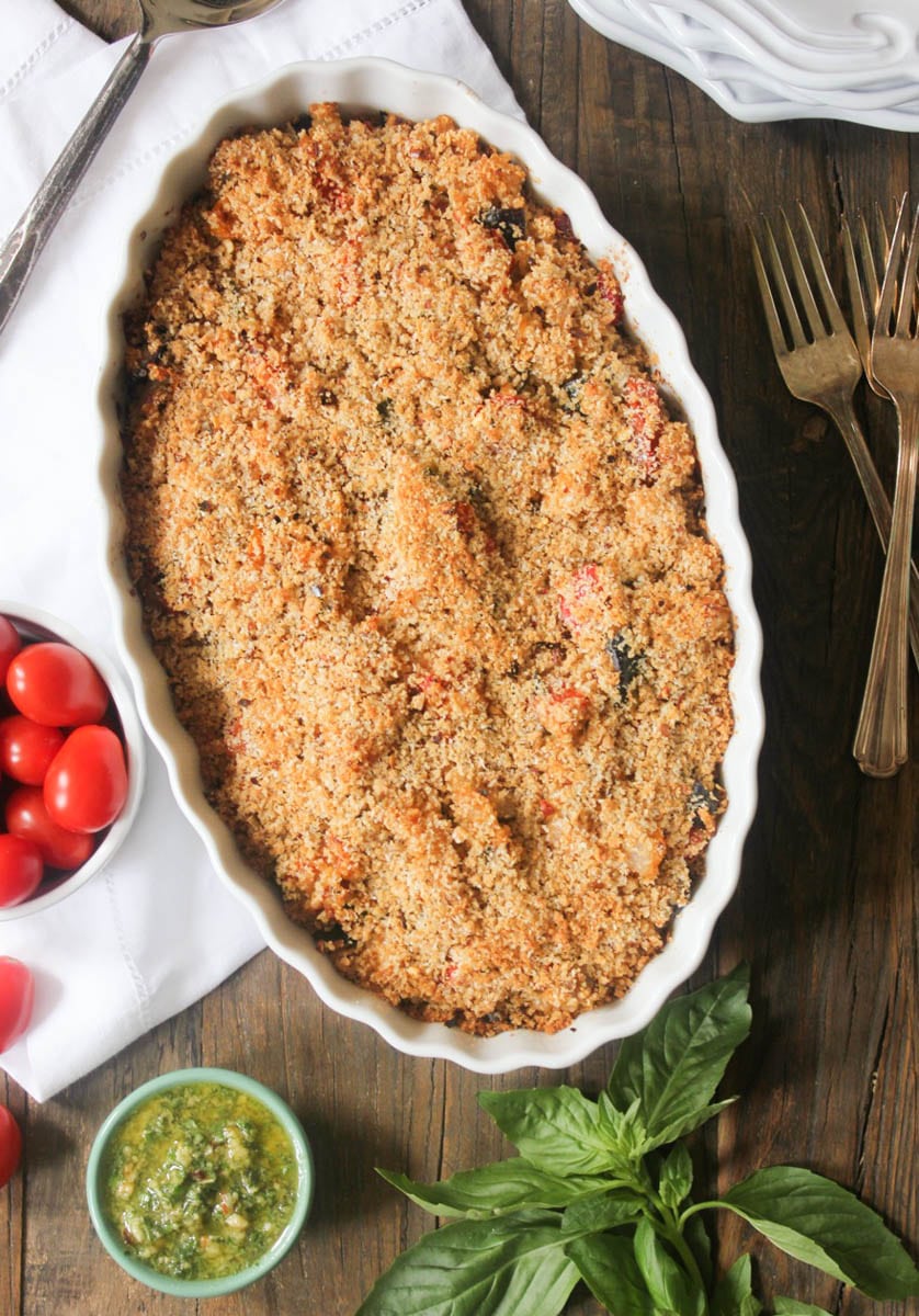Ratatouille-Quinoa-Bake-with-Pesto-and-Mozzarella