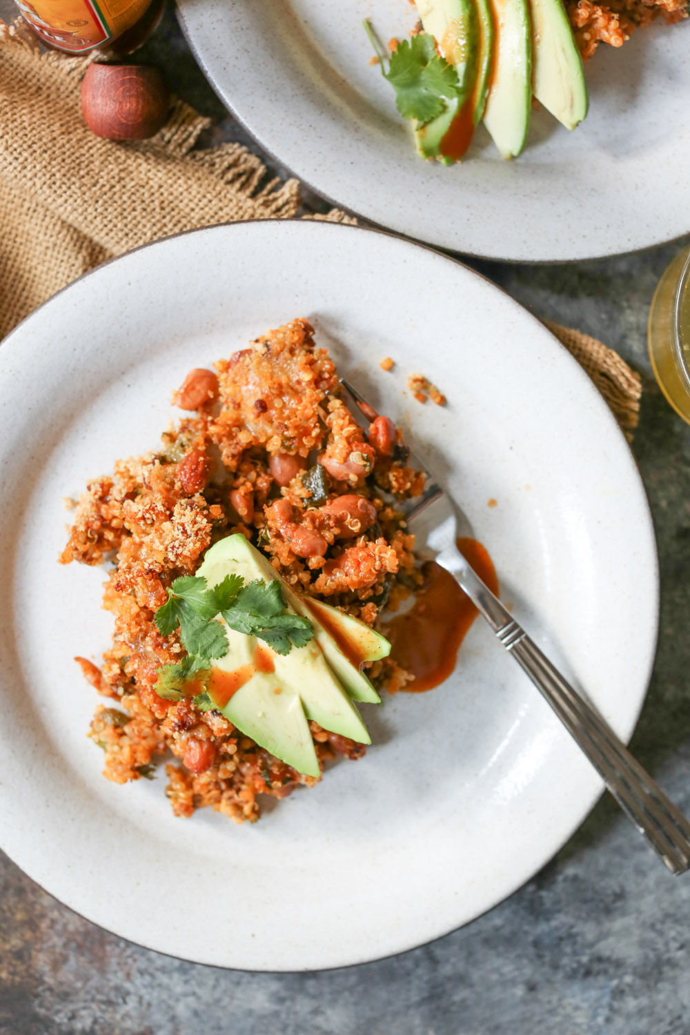 Stuffed Poblano Quinoa Bake