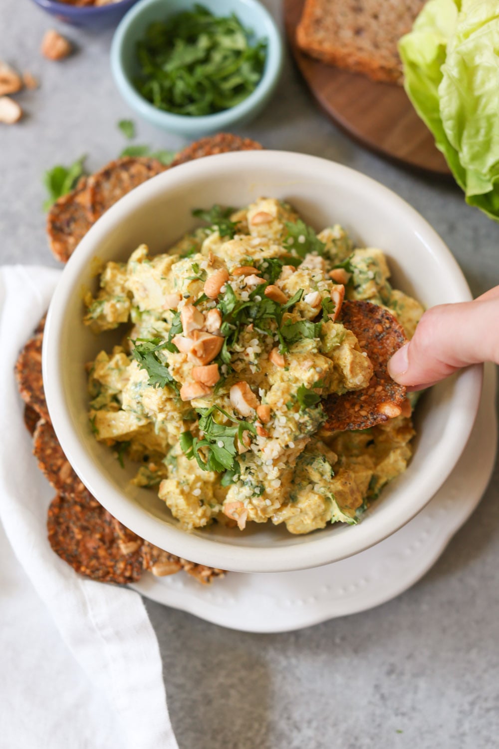 Greek Yogurt Curried Chicken Salad