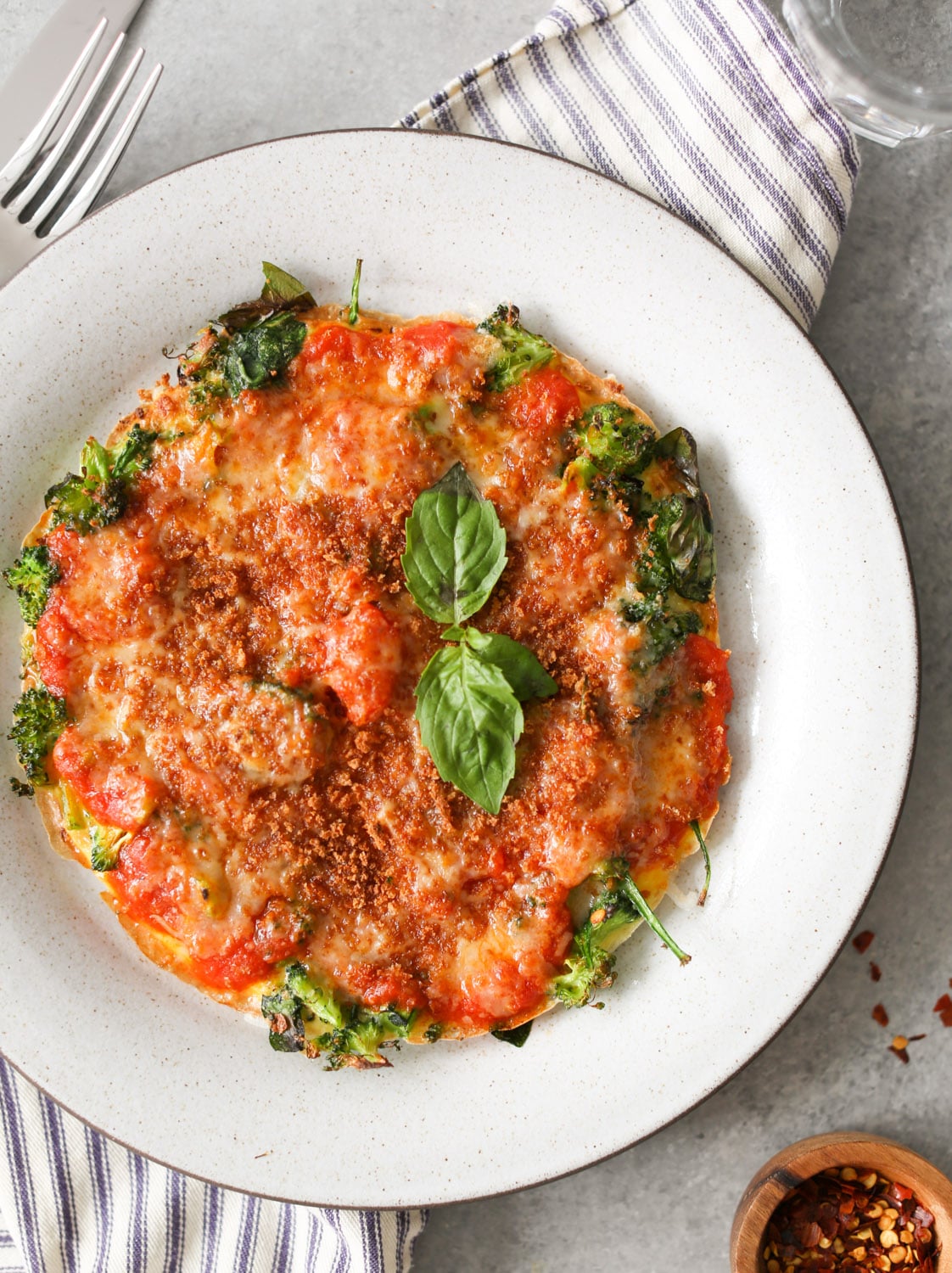 Personal Broccoli Parm Frittata