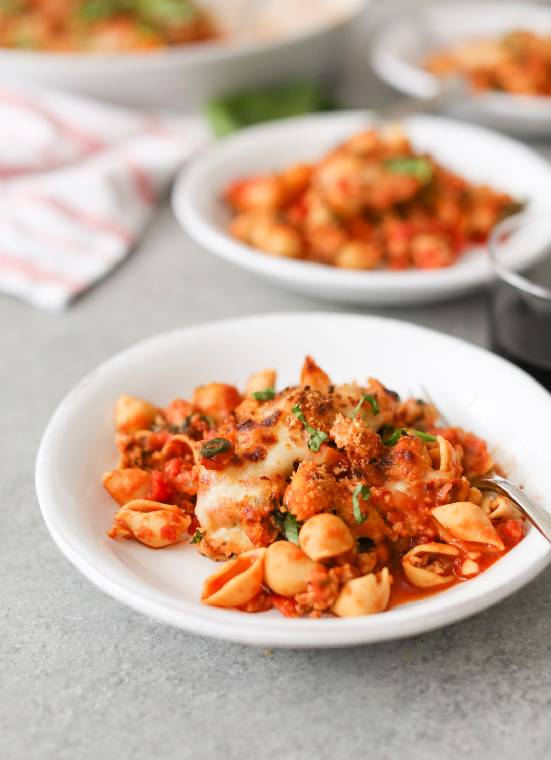 Healthy Chicken Parmesan Pasta