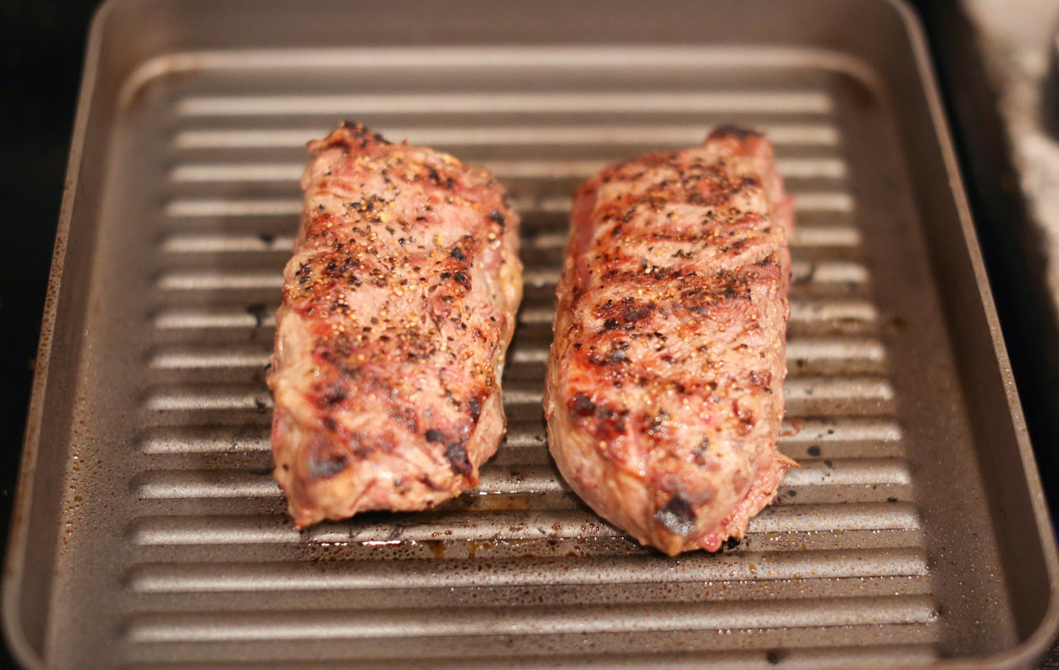 Grilled Steak and Arugula Salad with Balsamic Cherries Prep